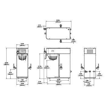 Bunn 53100.0000 ICB-DV Automatic Coffee Brewer, Dual Voltage (120/208-240V)