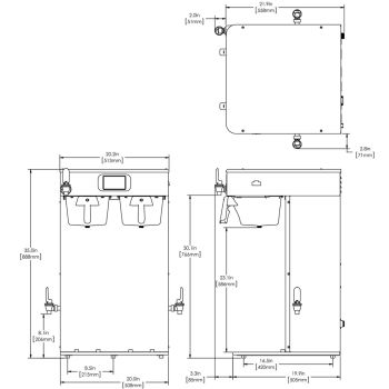 ICB Twin Tall, 120/240V Stainless Steel - Coffee - BUNN Commercial Site