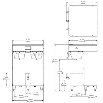 ICB Twin Tall, 120/240V Stainless Steel - Coffee - BUNN Commercial Site