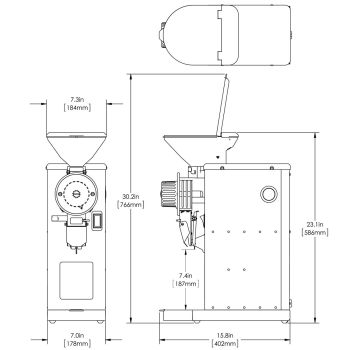 Bunn GVH GVH-1 Coffee Grinder With Visual Hopper