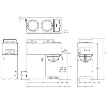 AXIOM® 15-3 (3 Lower Warmers) - Coffee - BUNN Commercial Site