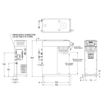 BUNN (Bunn O' Matic) AXIOM Coffee Machine - by Foodmach Inc.