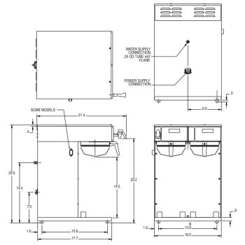 Bunn-O-Matic Corporation Bunn AXIOM® DV-APS Airpot System, 12 Cups,  Silver/Black, BUN387000010