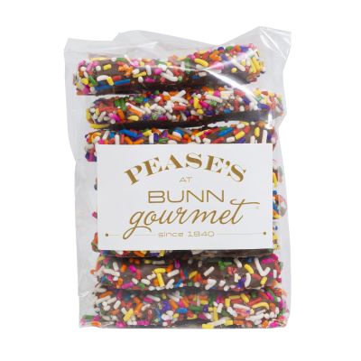 Milk Chocolate Covered Pretzels, with Jimmies