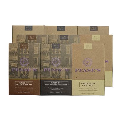 Pease's Milk/Dark/Belgian Chocolate Bars - Variety 9PK