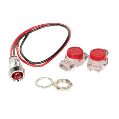 LAMP ASSY W/LEADS, LED RED