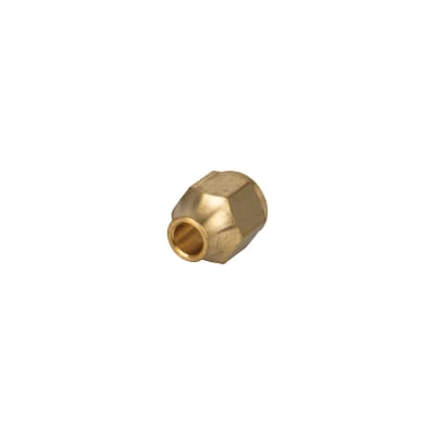 NUT, .25 FLARE BRASS