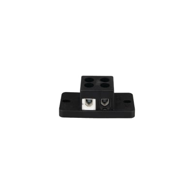 TERMINAL BLOCK,2-POLE WHT/BLK