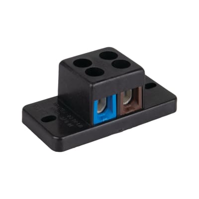 TERMINAL BLOCK,2 POLE BLU/BRN