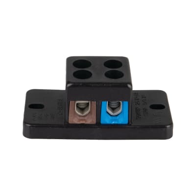 TERMINAL BLOCK,2 POLE BLU/BRN
