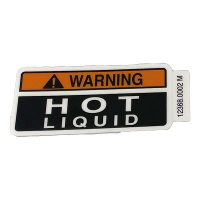 DECAL, WARNING HOT LIQUID