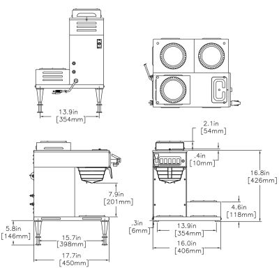 CWTF-DV-3 Dual Volt (3 Lower Warmers)