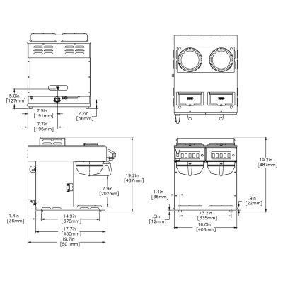 CWTF 2/2 Twin (2 Upper/2 Lower Warmers)