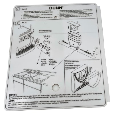 DECAL, CLEANING iMIX HOPPERS