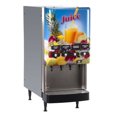 Bunn JDF-2S Silver Series 2 Flavor Beverage System, Lit Door, Iced Coffee Display, 120V, 2 Flavors, Push Button Operation Iced Coffee Machine