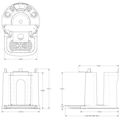 1.5Gal(5.7L) TF Server -with Base- Digital Sight Gauge, GEN3