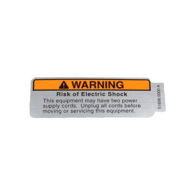 DECAL,CAUTION DUAL POWER CORD