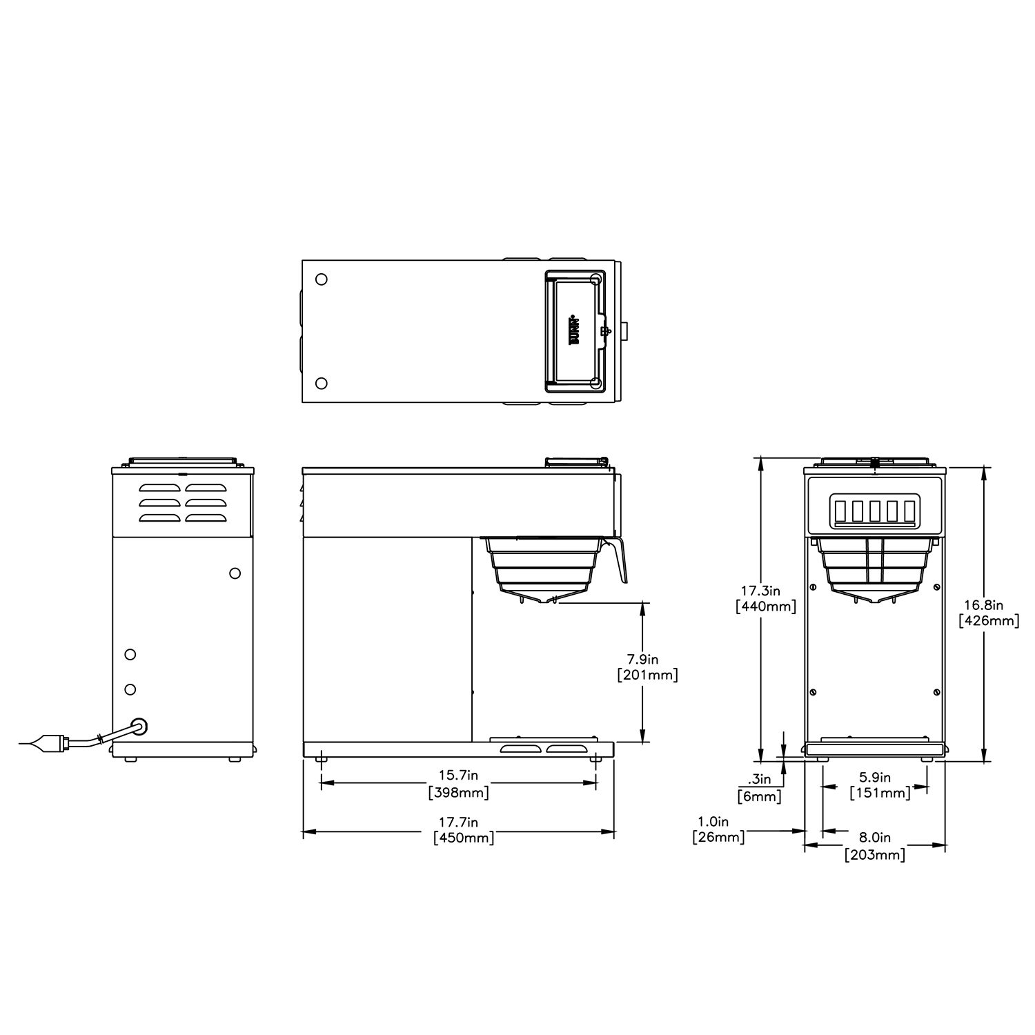 VP171, Stainless (1 Lower Warmer) Coffee BUNN Commercial Site