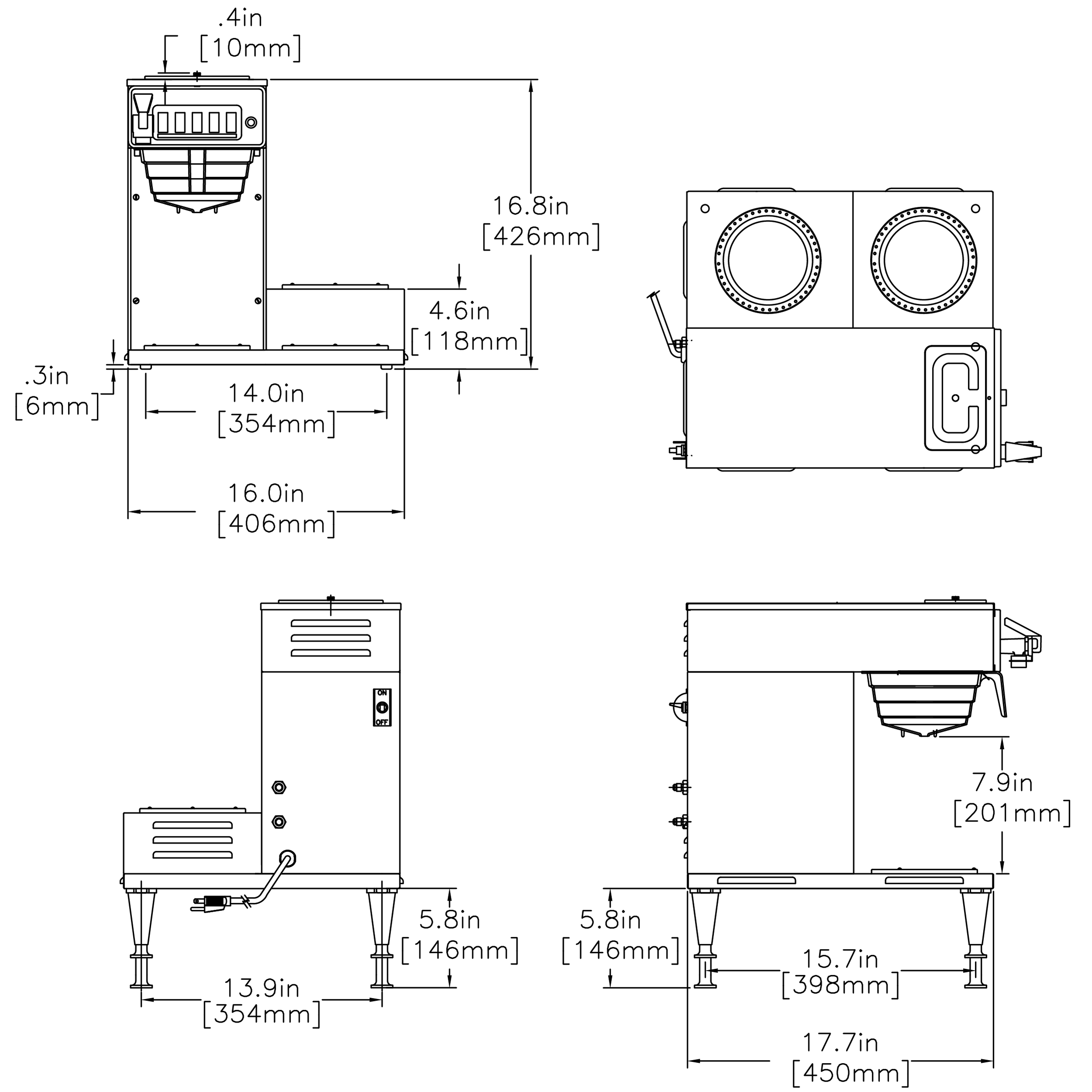 CWTF153L (3 Lower Warmers) Coffee BUNN Commercial Site