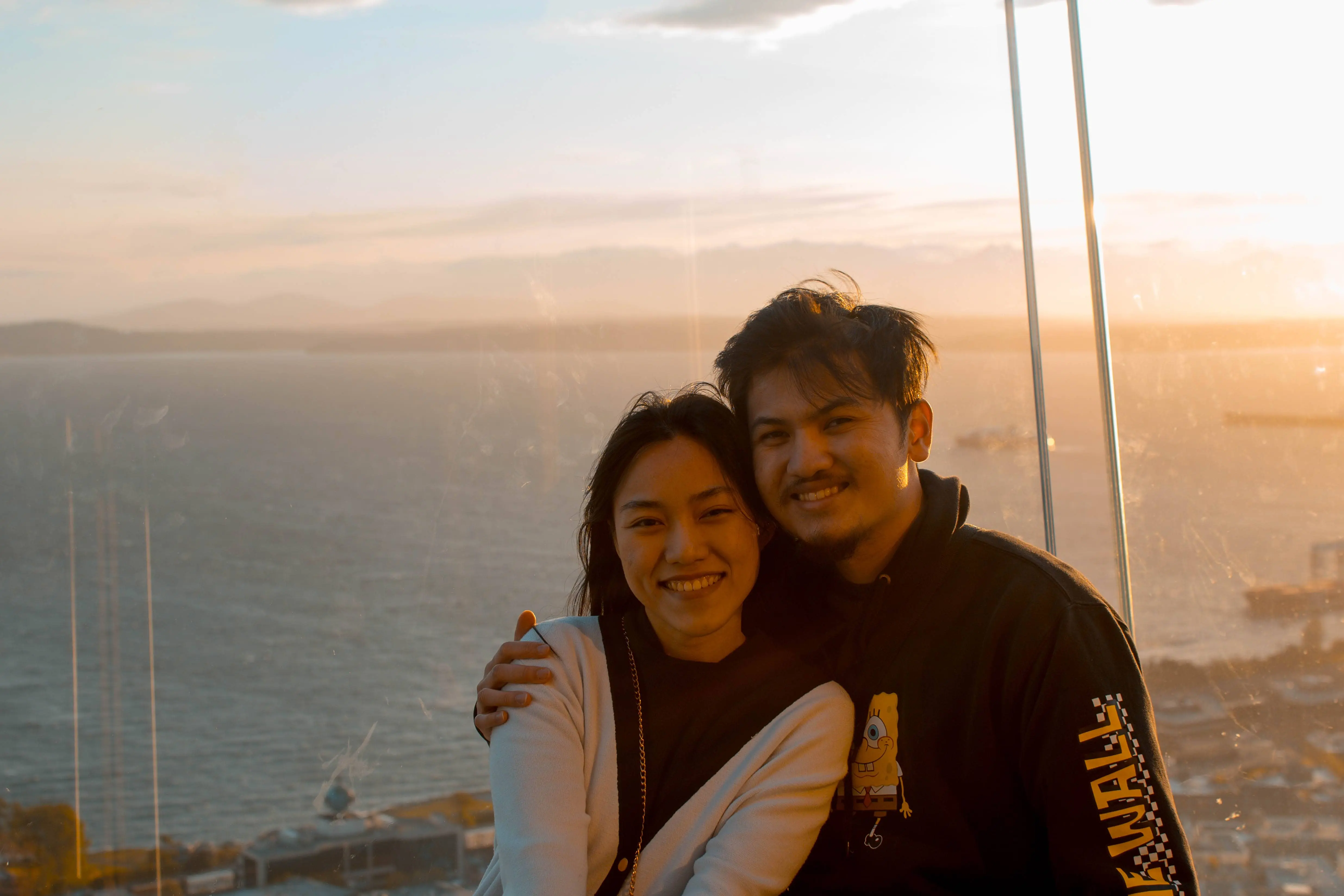 Brian and Thu at the Seattle Needle