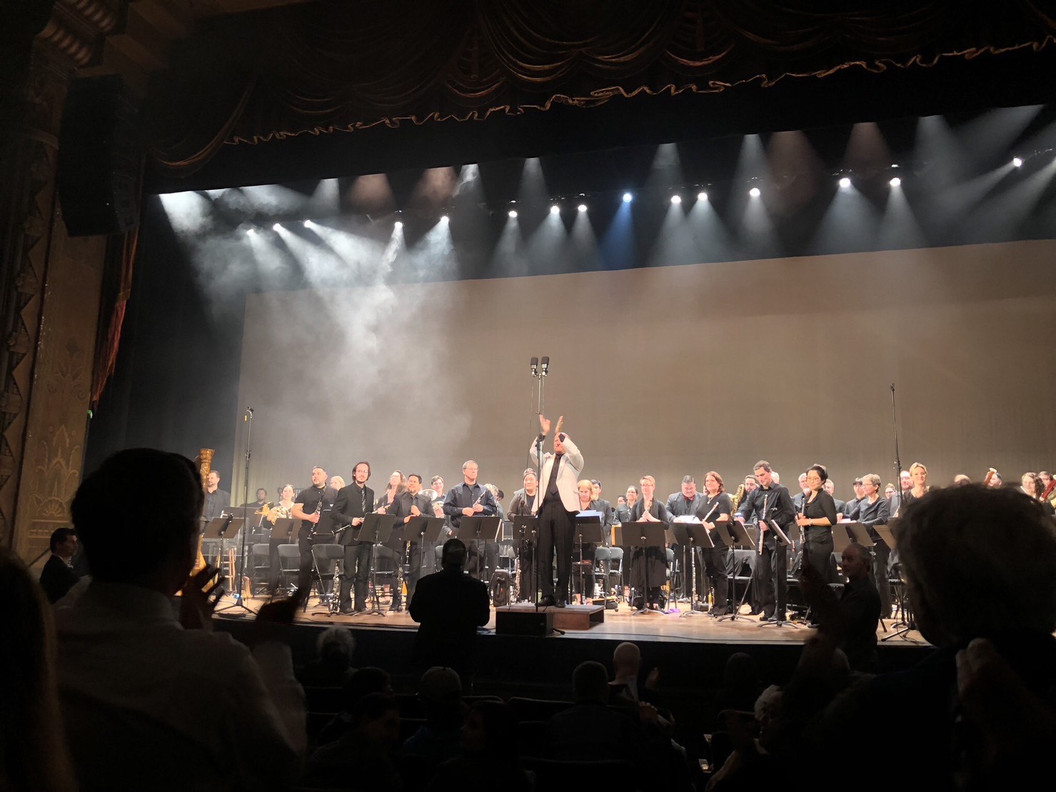Orchestra playing on the stage