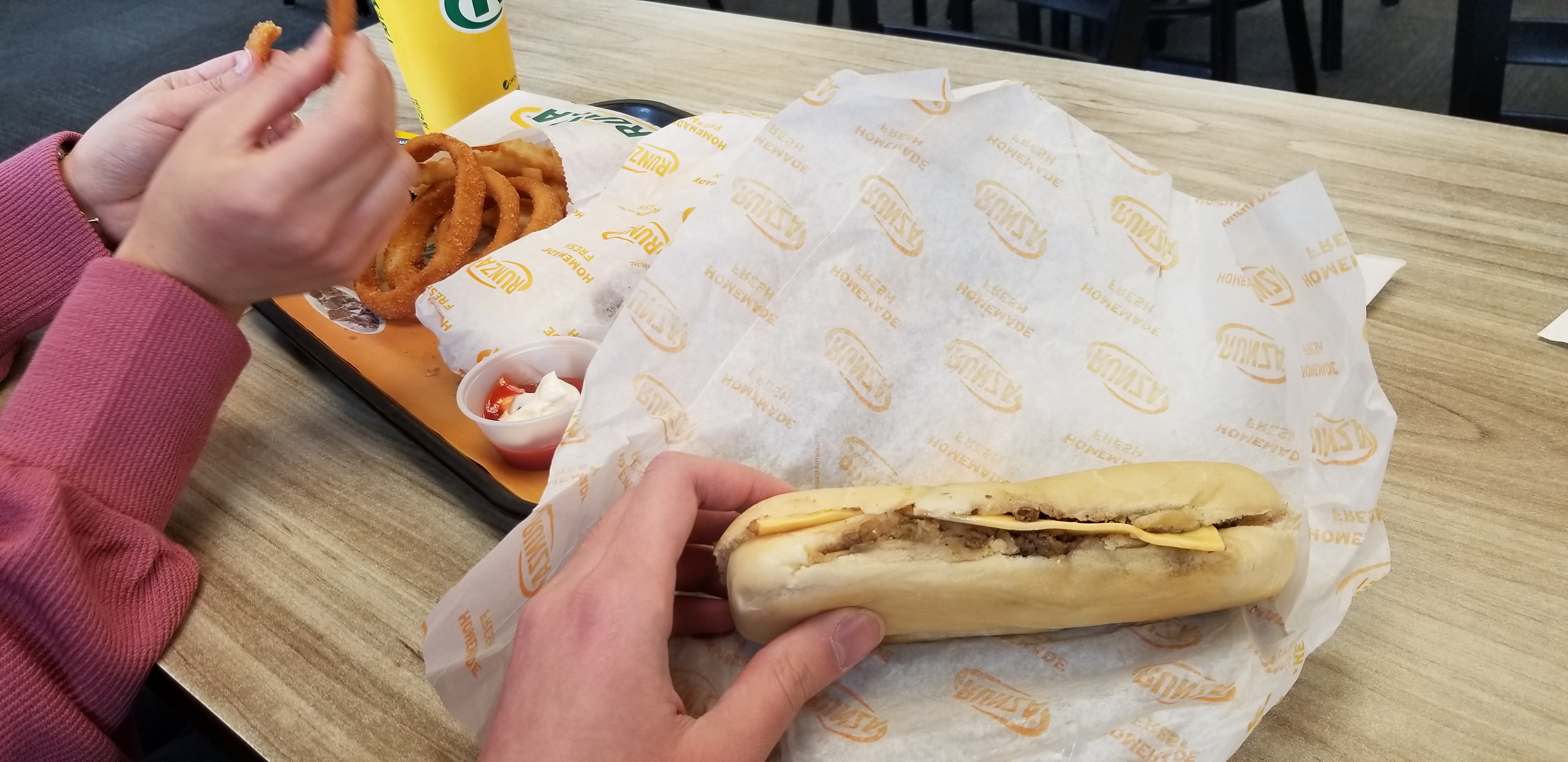Eating our runzas