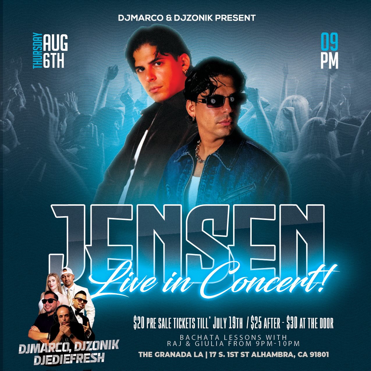 Jensen Live in Concert!