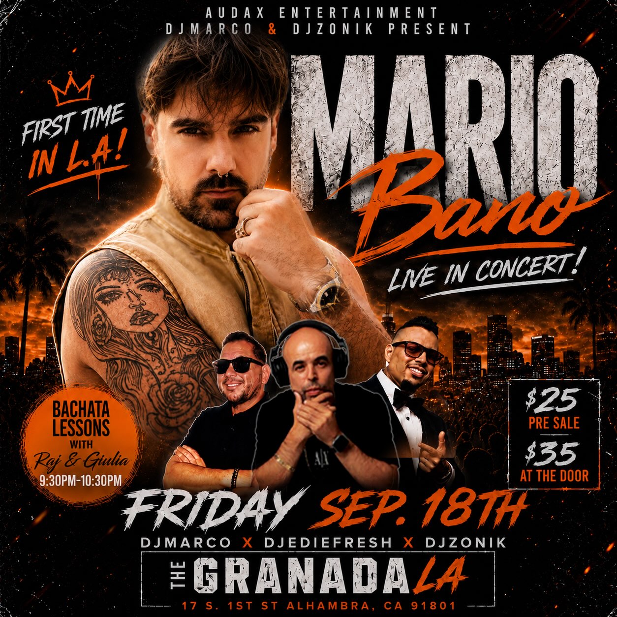 Mario Bano Live in Concert!