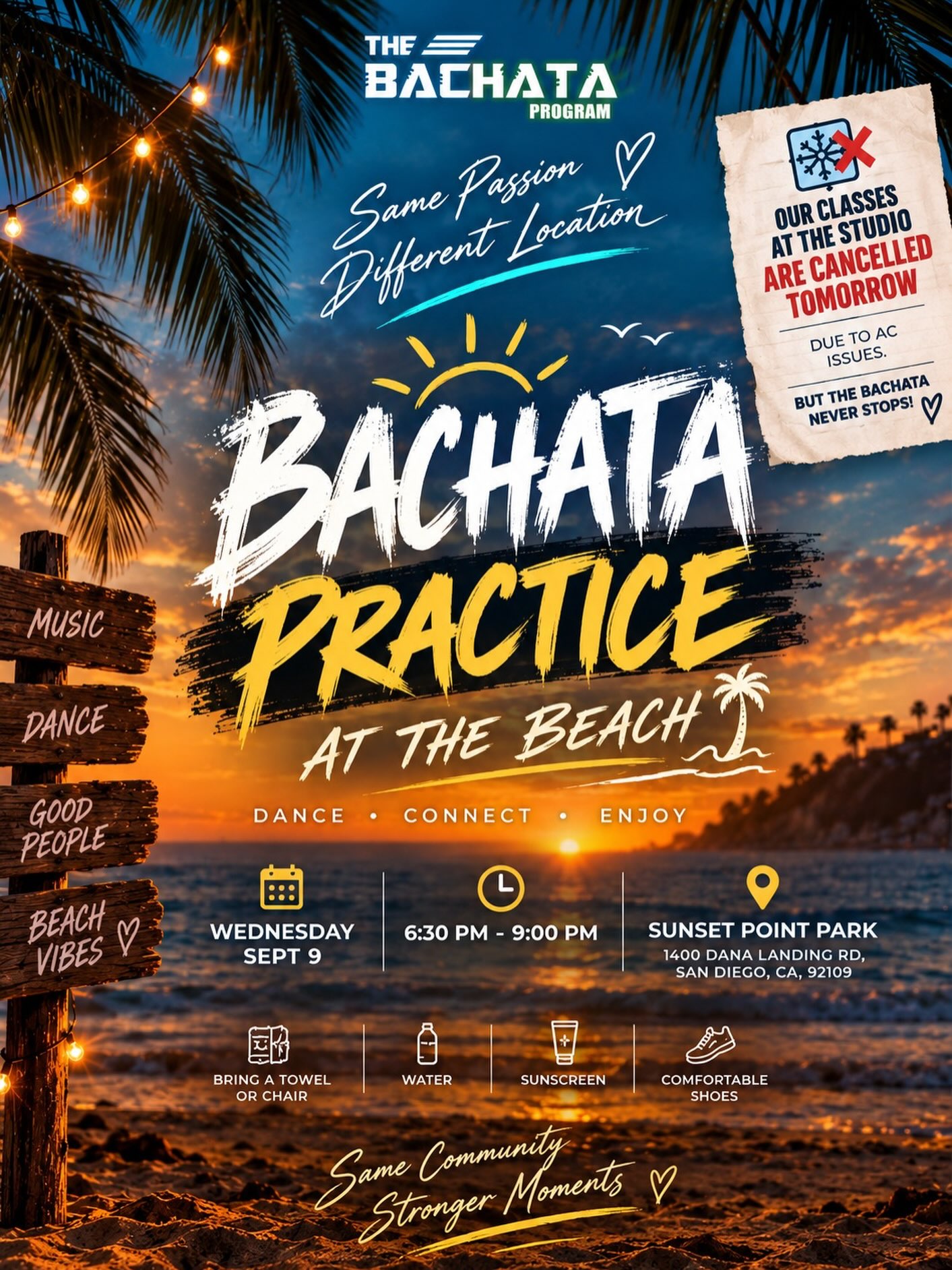 The Bachata Program, Bachata Practice at the Beach