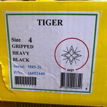 (SH) Henselite Tiger Black Size 4