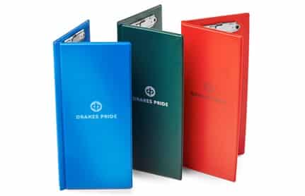 Drakes Pride bowls scorecard holders