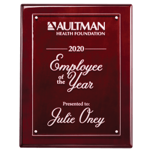 High-Lustr Plaque with Acrylic Engraving Plate