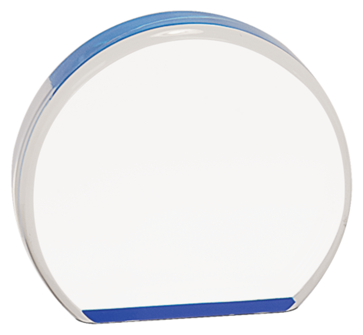 Small Blue Acrylic Round, product photo