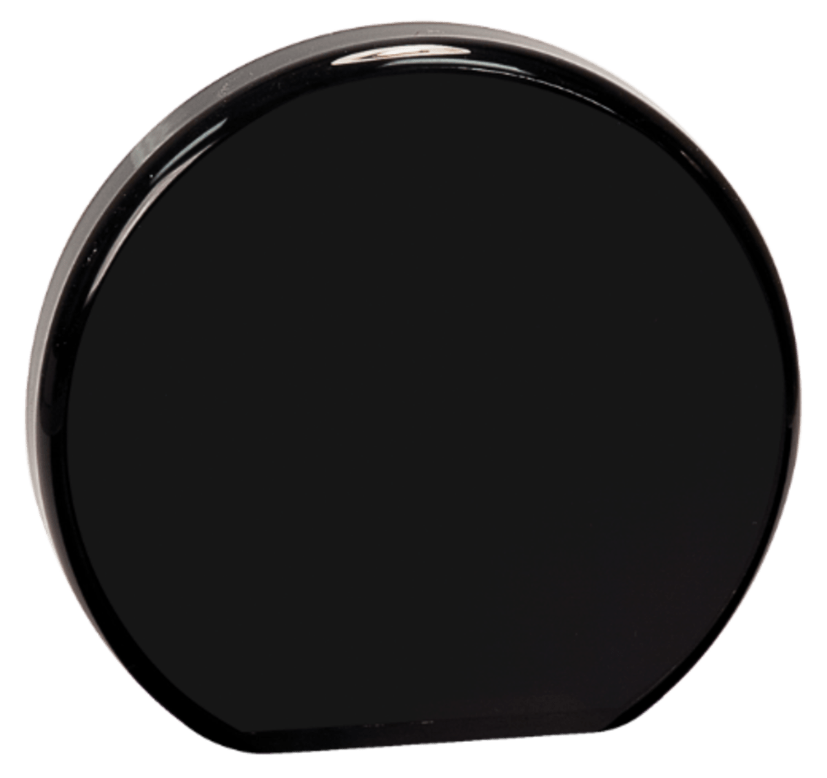 Large Black Acrylic Round, product photo