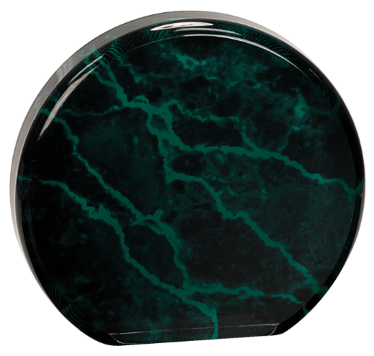 Large Green Marble Acrylic Round, product photo