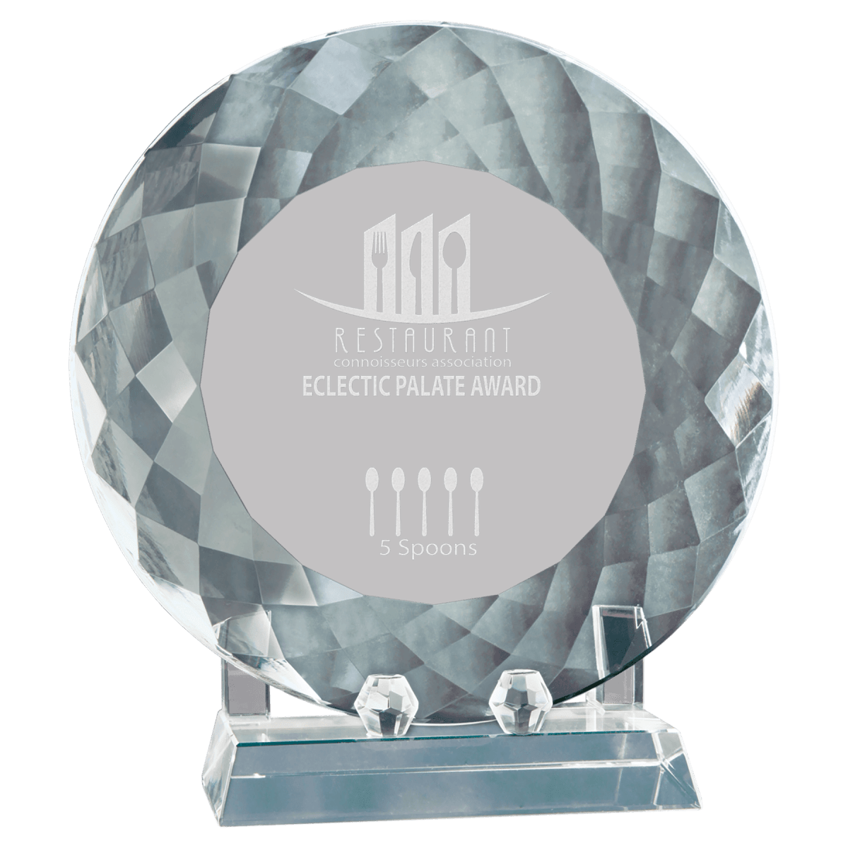 Crystal Plate with Base, product photo