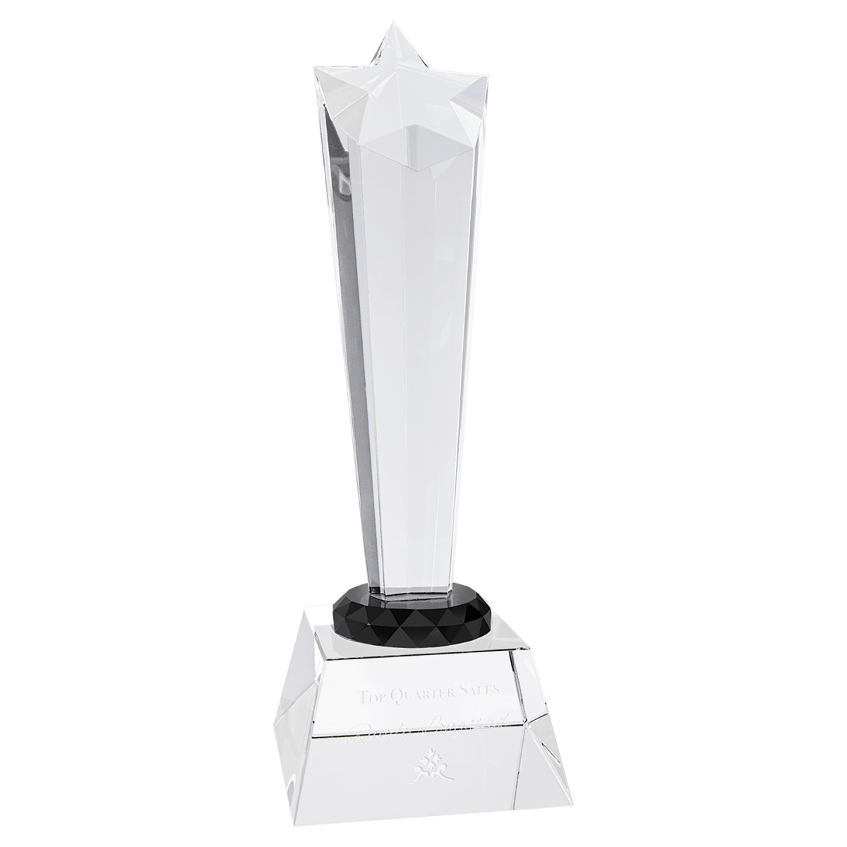Crystal Rising Star with Clear Base, product photo