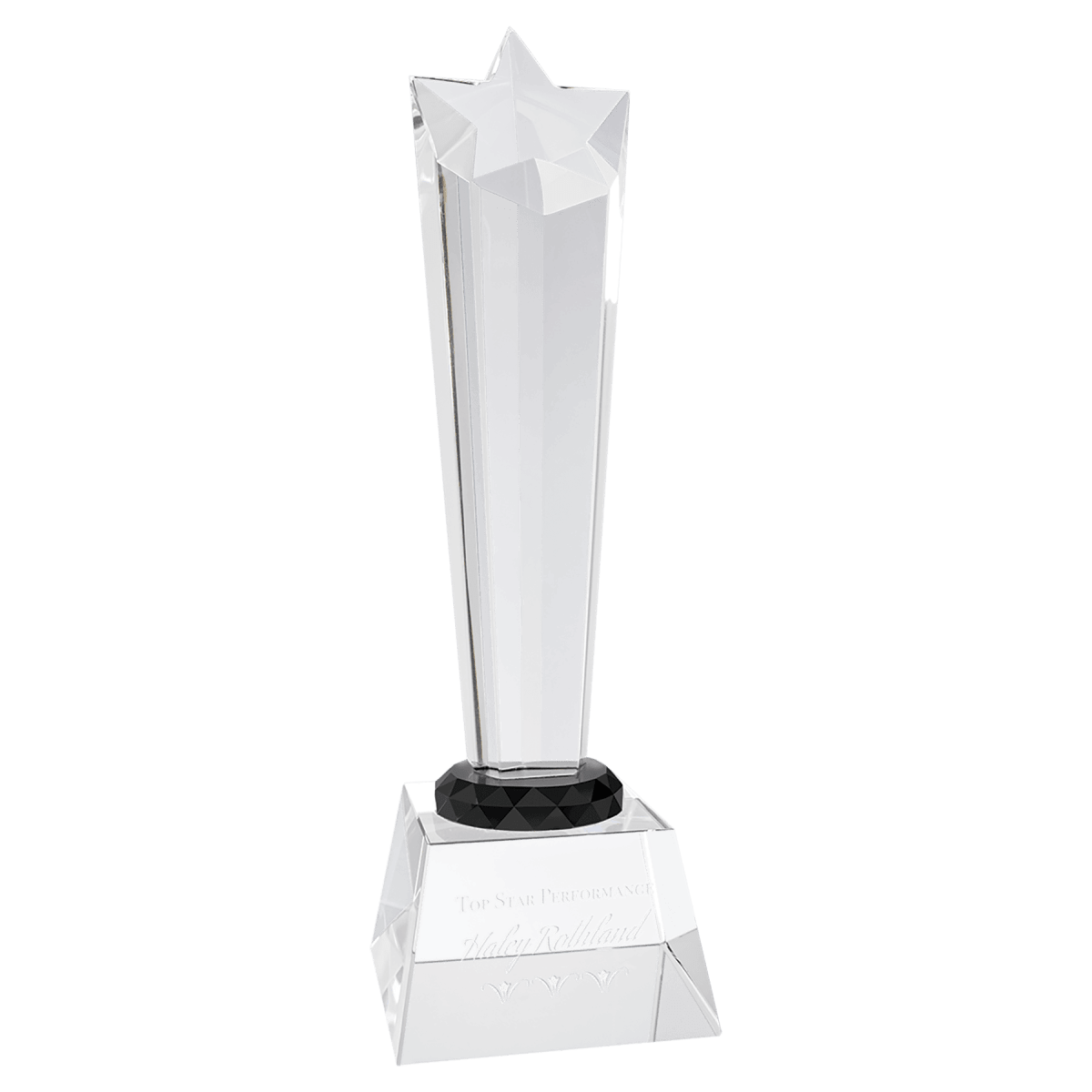 Crystal Rising Star with Clear Base, product photo