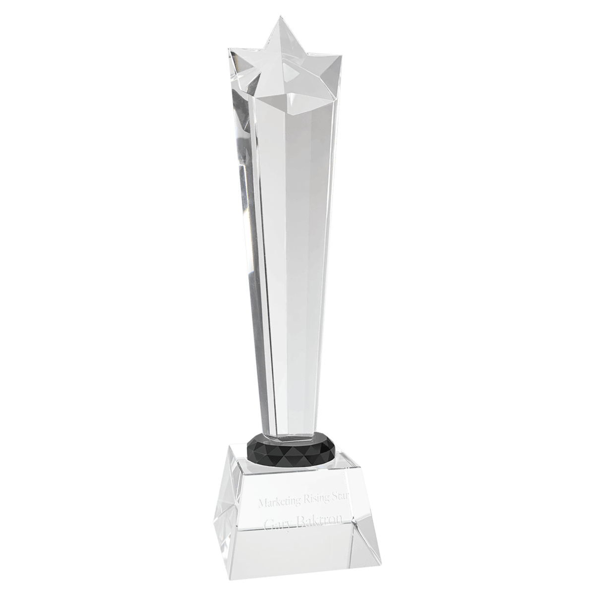 Crystal Rising Star with Clear Base, product photo