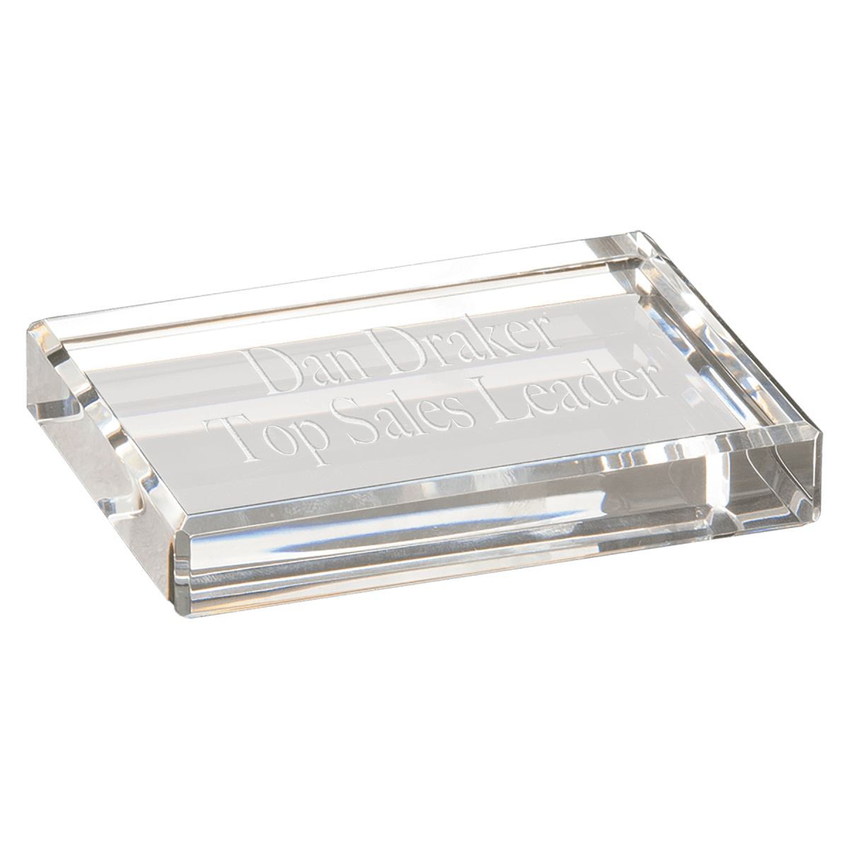 Crystal Rectangle Paperweight, product photo