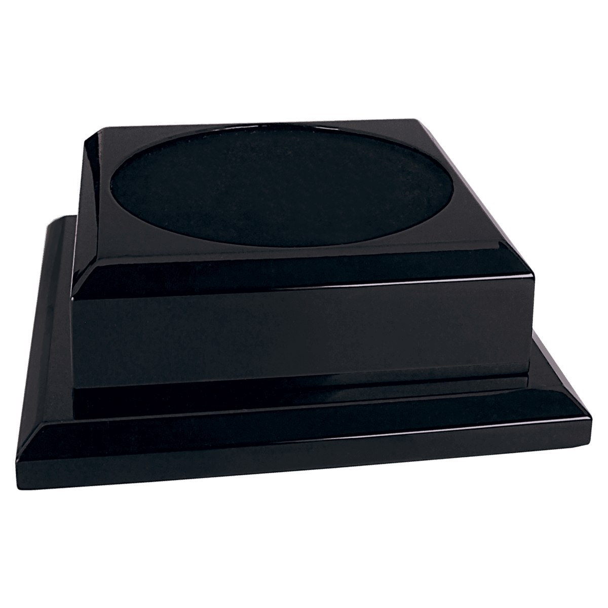 Black Piano Finish Pedistal Base, product photo