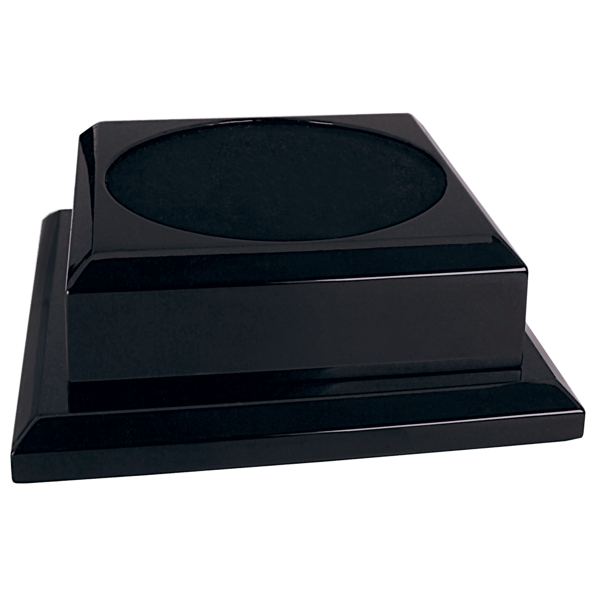 Black Piano Finish Pedestal Base, product photo