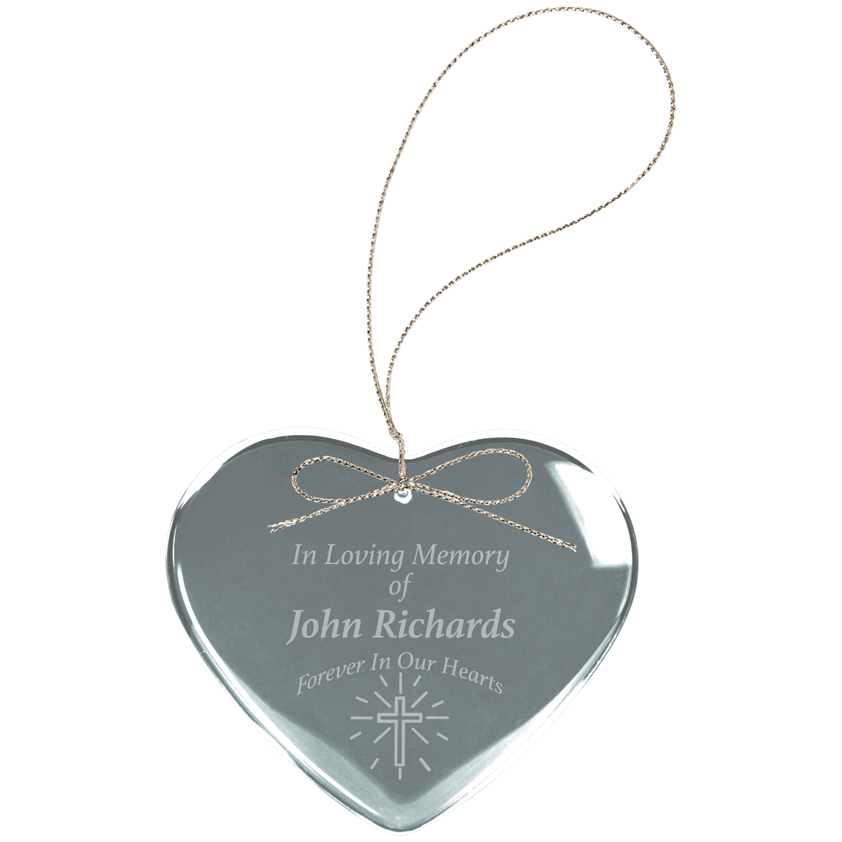 Crystal Heart Ornament, product photo