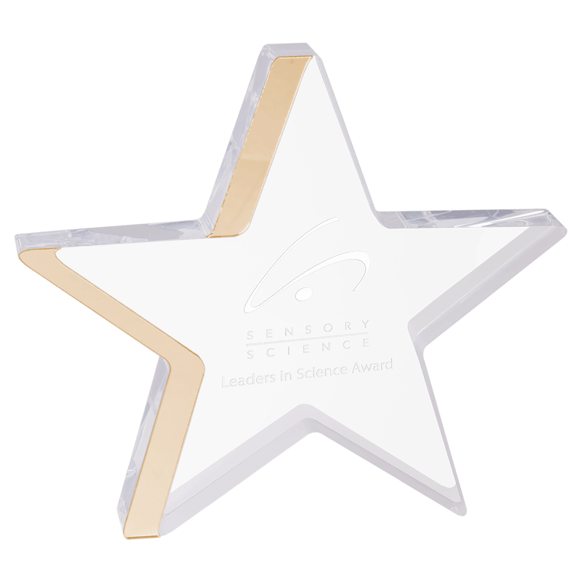 Large Gold Star Acrylic, product photo