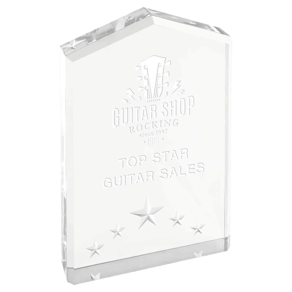 Medium Silver Star Point Acrylic, product photo