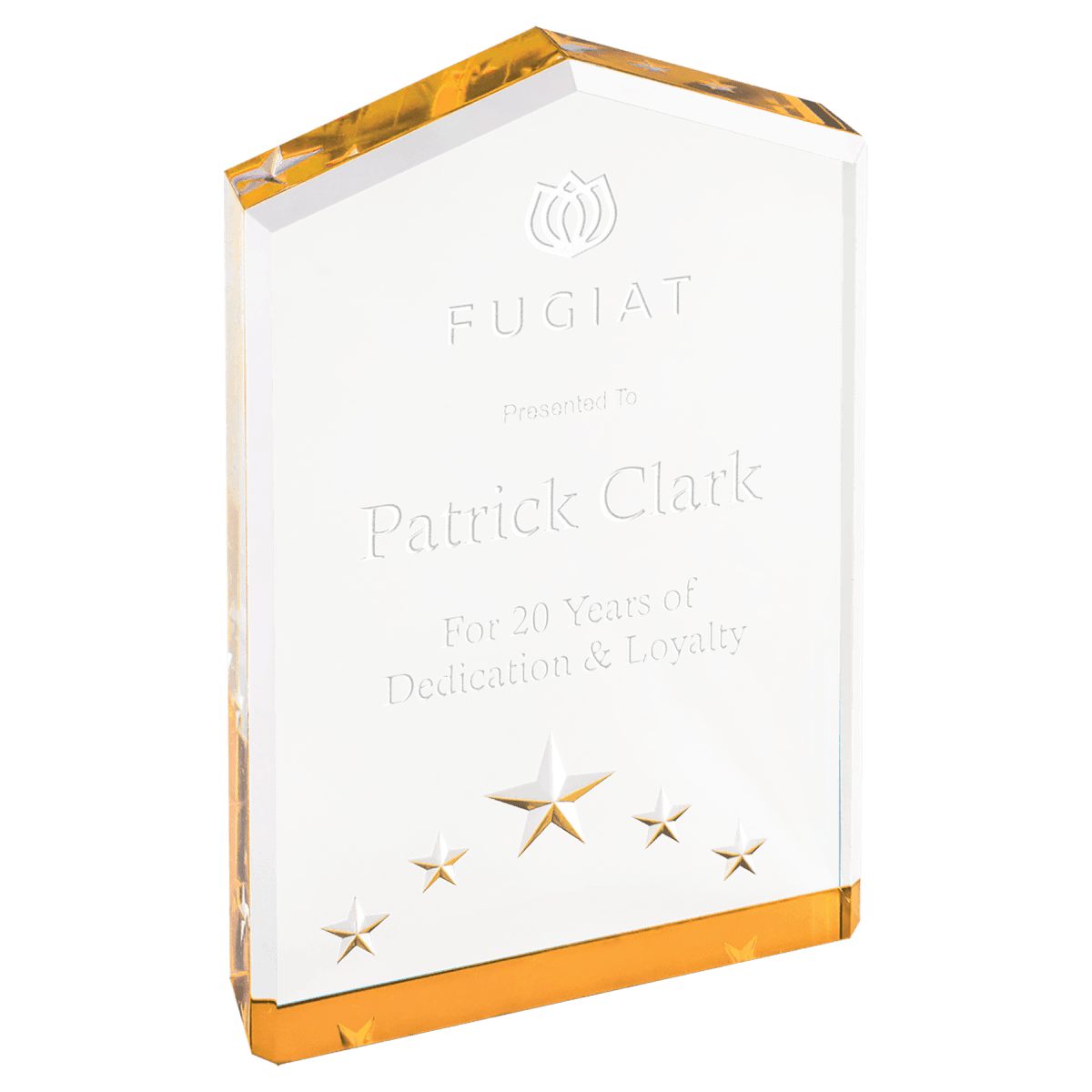 Medium Gold Star Point Acrylic, product photo