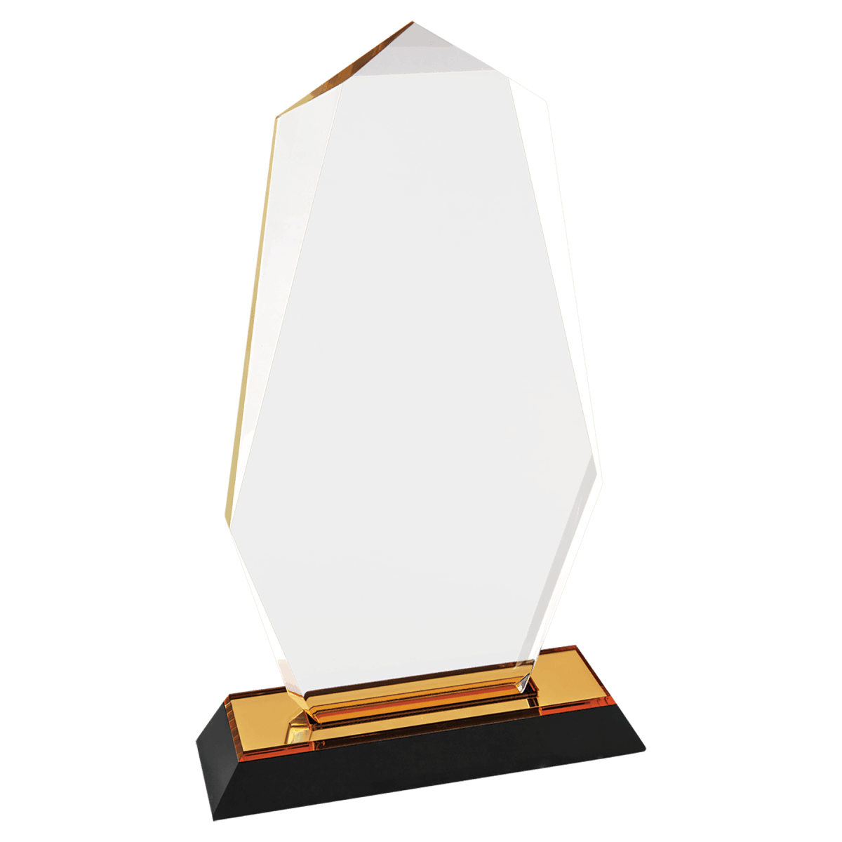 Large Gold Octagon Point Impress Acrylic, product photo
