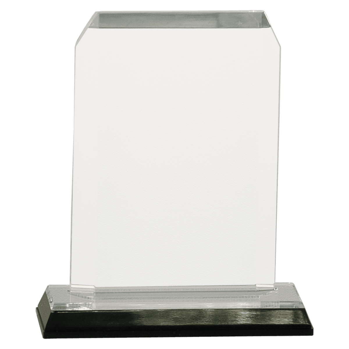Small Silver Clipped Corners Impress Acrylic, product photo