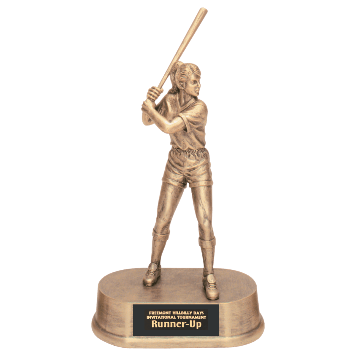Female Softball Resin, product photo