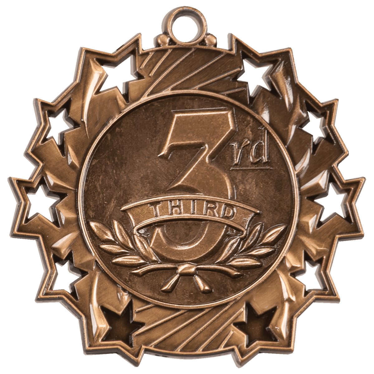 3rd Place Ten Star Medal (Bronze Only), product photo